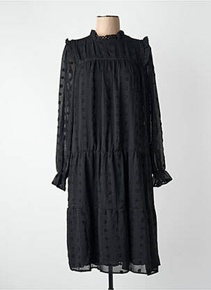 Rochie scurtă guler rotund negru VILA femeie