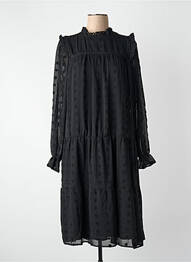 Rochie scurtă guler rotund negru VILA femme