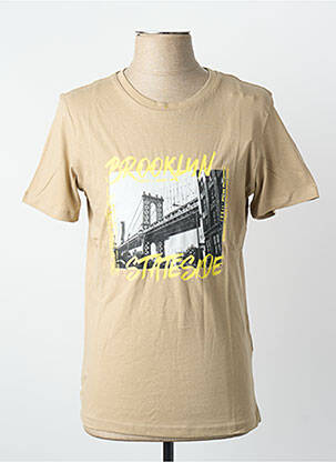 Tricou bej JACK & JONES bărbat