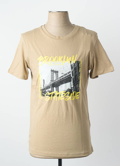 Tricou bej JACK & JONES homme