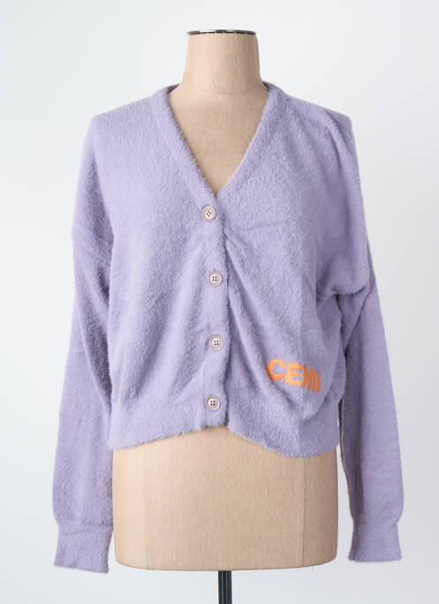 Vestă cu mâneci lungi violet CEMI femme