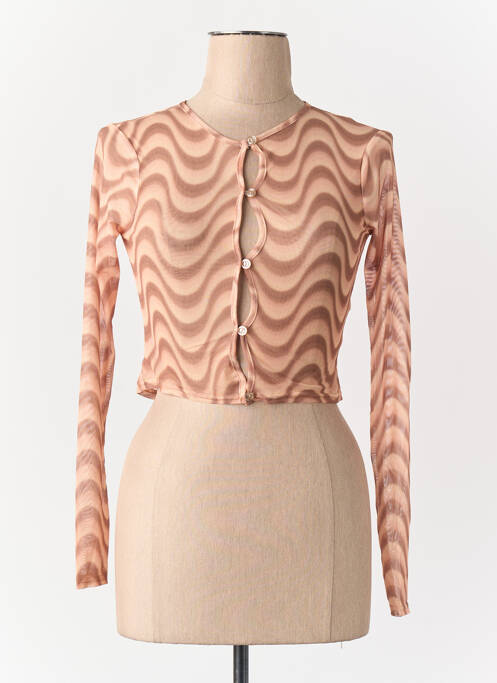 Vestă cu mâneci lungi maro DAISY STREET femme
