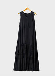 Rochie lungă negru TWINSET femeie