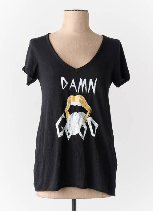 Tricou negru NIKKIE femme