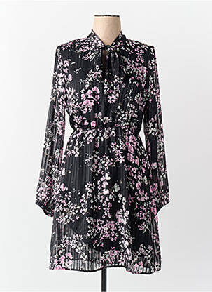 Rochie midi guler în v negru JACQUELINE DE YONG femeie