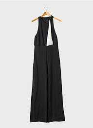 Salopetă-pantalon negru MANGO femeie