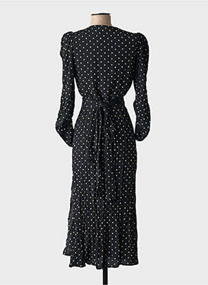 Rochie lungă negru MANGO femeie
