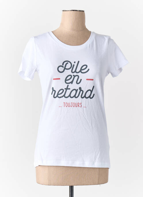Tricou alb MONSIEUR TSHIRT femme