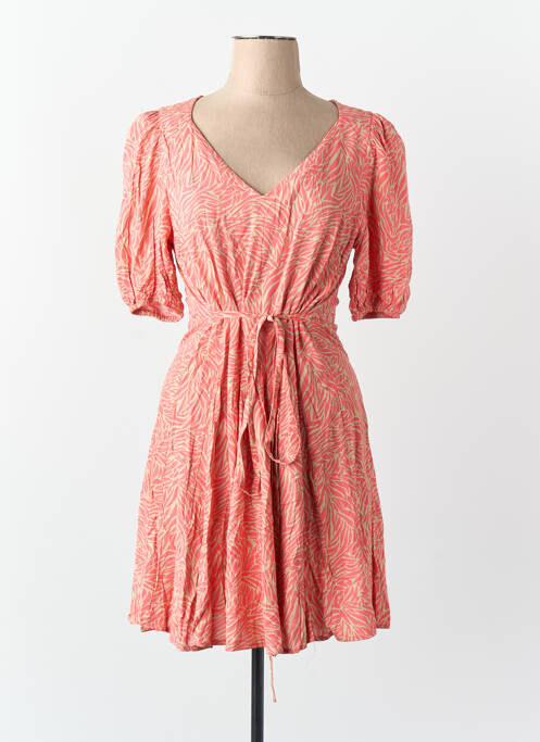 Rochie scurtă guler în v roz VERO MODA femme
