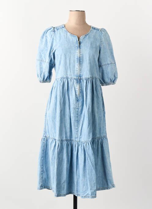 Rochie scurtă mâneci scurte mâneci scurte albastru ONLY femme