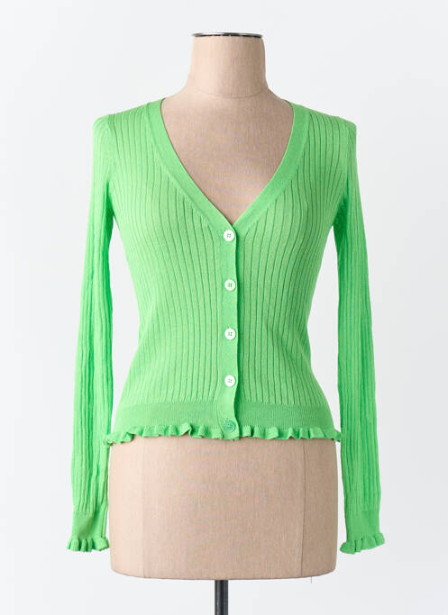 Vestă cu mâneci lungi verde MANGO femme