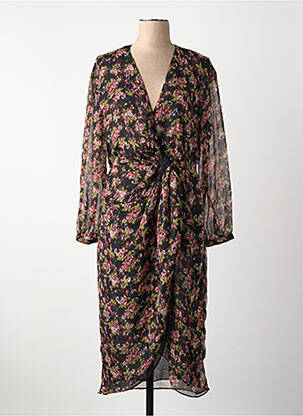 Rochie lungă negru MANGO femeie