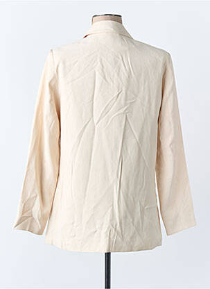 Sacou guler tip costum bej JACQUELINE DE YONG femeie
