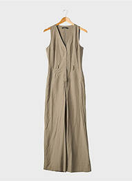 Salopetă-pantalon verde MANGO femeie