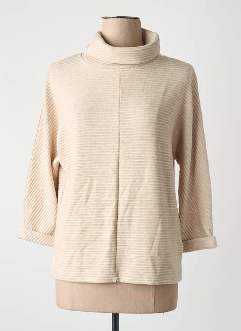 Pulover cu guler înalt bej STREET ONE femme