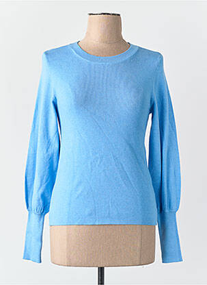 Pulover guler rotund albastru VERO MODA femeie