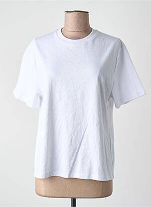 Tricou guler rotund alb OBJECT femeie