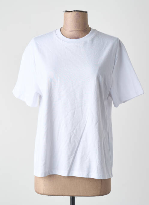 Tricou guler rotund alb OBJECT femme