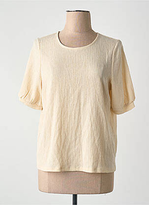 Tricou croială dreaptă bej VERO MODA femeie