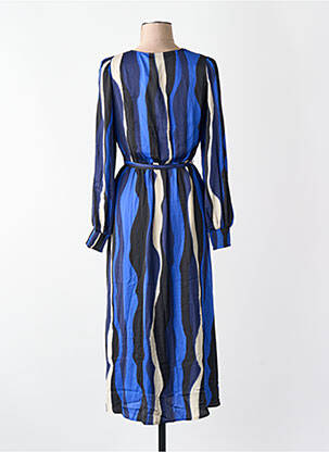 Rochie lungă mâneci lungi mâneci lungi albastru VERO MODA femeie