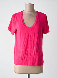 Tricou roz MANGO femme