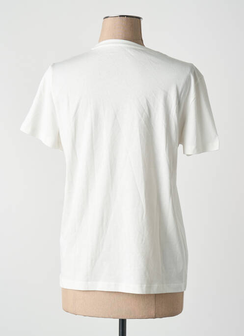 Tricou croială dreaptă mâneci scurte alb TOM TAILOR femme