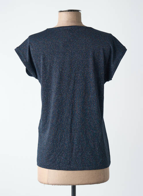 Tricou guler rotund albastru PIECES femme