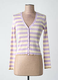 Vestă cu mâneci lungi violet MANGO femme
