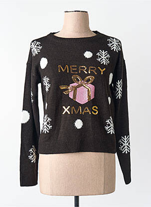 Pulover guler rotund mâneci lungi negru VERO MODA femeie