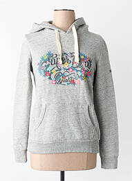 Hanorac cu glugă gri SUPERDRY femme