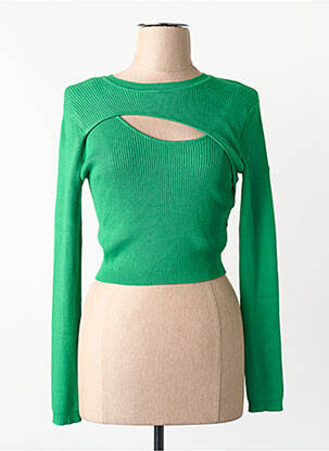 Tricou guler rotund verde ONLY femeie
