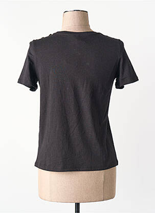 Tricou croială dreaptă mâneci scurte negru VERO MODA femeie