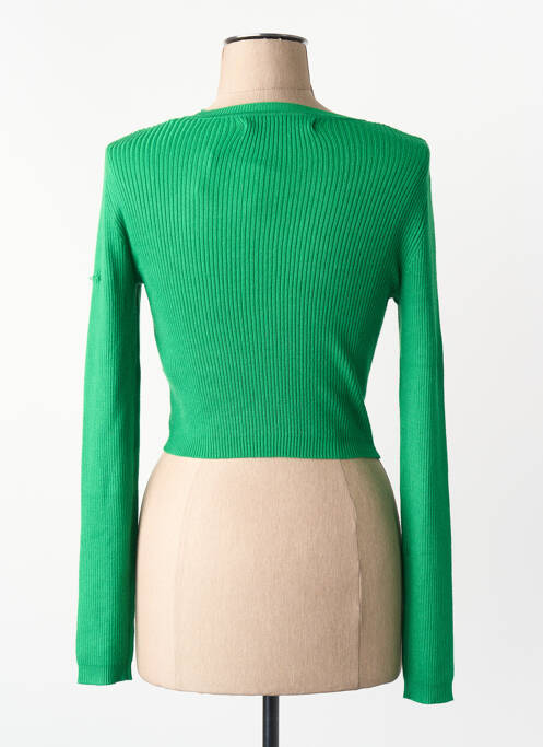 Tricou guler rotund verde ONLY femme