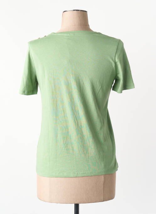 Tricou guler rotund mâneci scurte verde VERO MODA femme