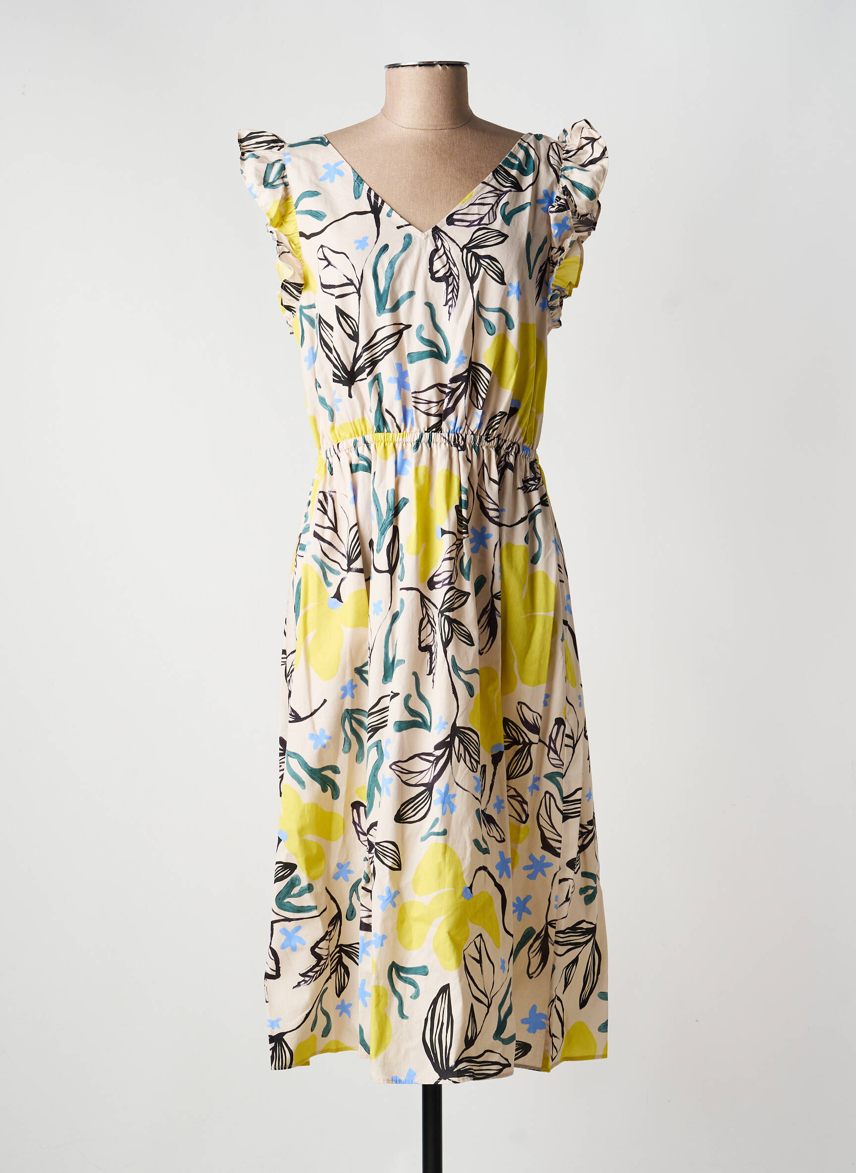 Rochie midi alb PAUL SMITH femeie