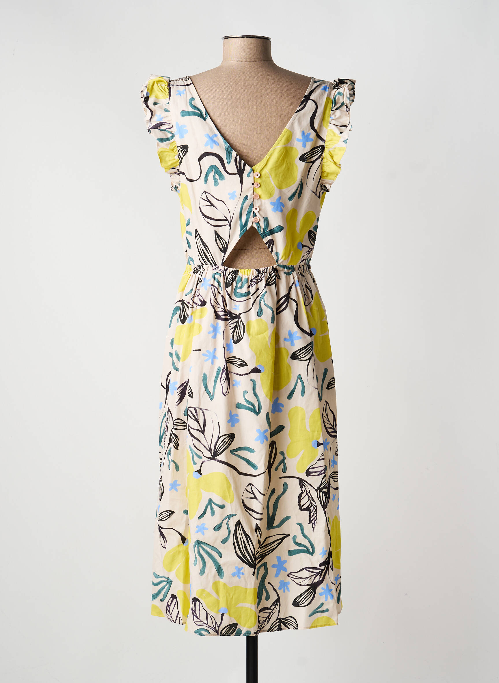 Rochie midi alb PAUL SMITH femeie