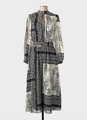 Rochie lungă negru MANGO femeie