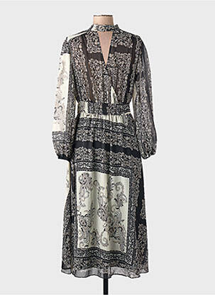 Rochie lungă negru MANGO femeie
