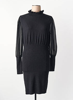 Rochie pulover negru MORGAN femeie