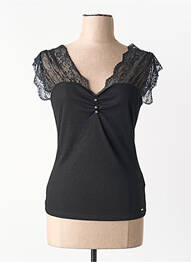 Tricou negru MORGAN femme