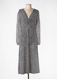 Rochie lungă negru MORGAN femeie