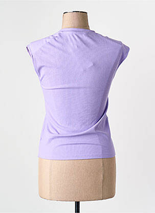 Tricou violet MANGO femeie