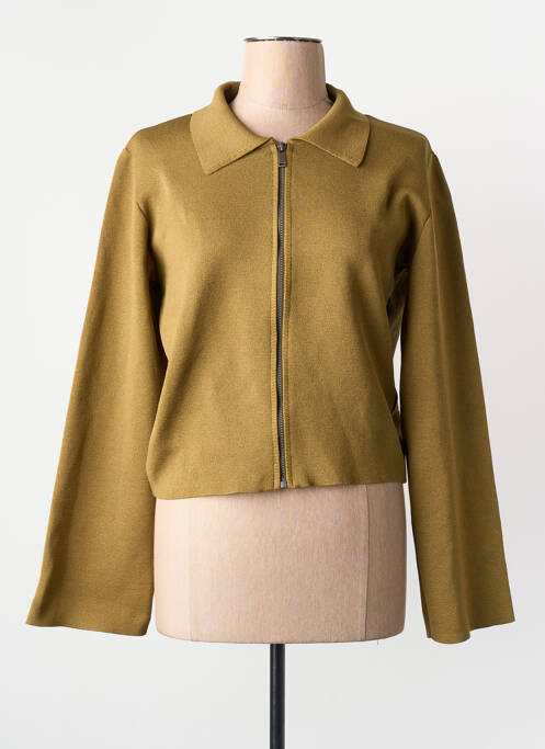 Vestă cu mâneci lungi verde YUGEN femme