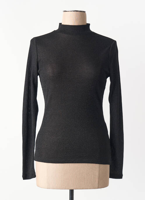 Pulover cu guler înalt negru ONLY femme