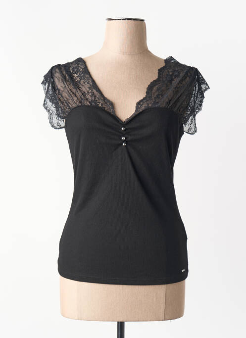 Tricou negru MORGAN femme