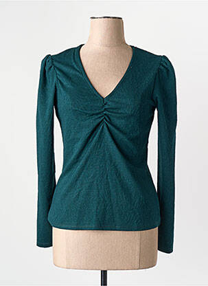 Tricou mâneci lungi mâneci lungi verde VILA femeie