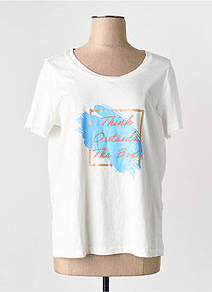 Tricou croială dreaptă alb VERO MODA femeie