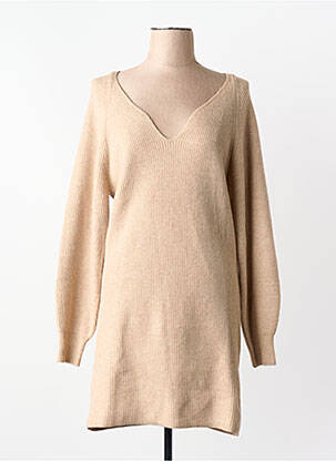 Rochie pulover bej MANGO femeie