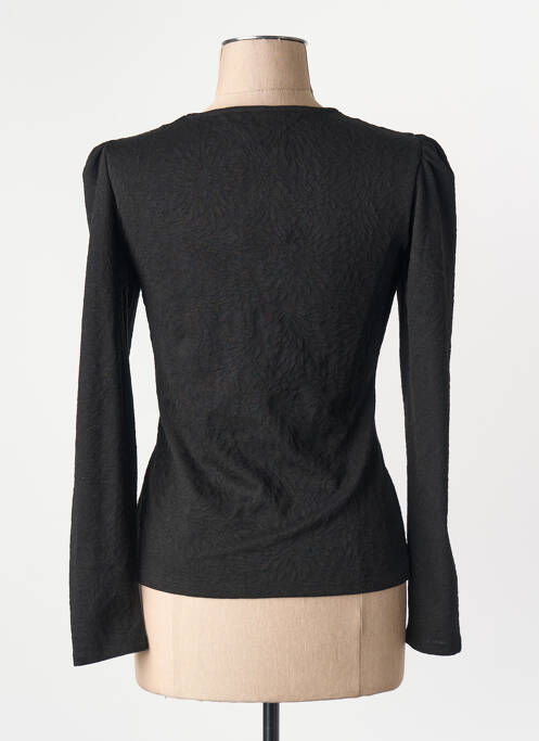 Tricou guler în v negru VILA femme
