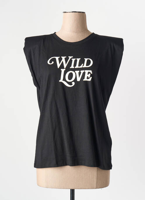 Tricou negru MORGAN femme